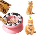 Interactive Puzzle For Cats Slow Food Dispenser For Pets Raised For Dry Food And Snacks