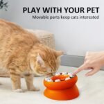 Interactive Puzzle For Cats Slow Food Dispenser For Pets Raised For Dry Food And Snacks - Image 8