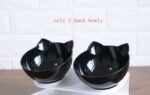 New Inclined Food Cat Ear Oblique Mouth Transparent Single Pet Bowl - Image 2