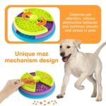 Pet Slow Food Bowl Anti Choking Cat Bowl,3in1 Interactive Dog Feeder Puzzle, Lick Mat & Slow Feeder BowlMental Stimulation Toy For Medium & Large Dogs - Image 4
