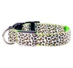LED Dog Collar Safety Adjustable Nylon Leopard Pet Collar - Image 9