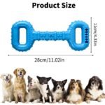 Dog Bones For Aggressive Chewers, Dog Chews Toys Long Lasting, Interactive Dog Bone Toys With Pull Band, Dog Teething Toy - Image 4