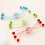 Cat Toy Self Hi Cats Sticks Cat Toys Interactive Ropes Ball Toys For Cats Teasing Bite-resistant Wool Ball Pet Products - Image 3