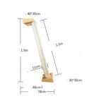 Solid Wood Large Cat Climbing Frame Cat Litter Cat Tree One Cat Shelf - Image 6