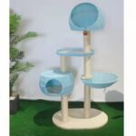 Integrated Multi Layer Solid Wood Cat Tree - Image 3