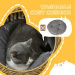Cat Bed with Washable Cushion for Cats - Image 4
