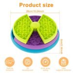 Pet Slow Food Bowl Anti Choking Cat Bowl,3in1 Interactive Dog Feeder Puzzle, Lick Mat & Slow Feeder BowlMental Stimulation Toy For Medium & Large Dogs - Image 7