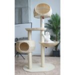 Integrated Multi Layer Solid Wood Cat Tree - Image 5